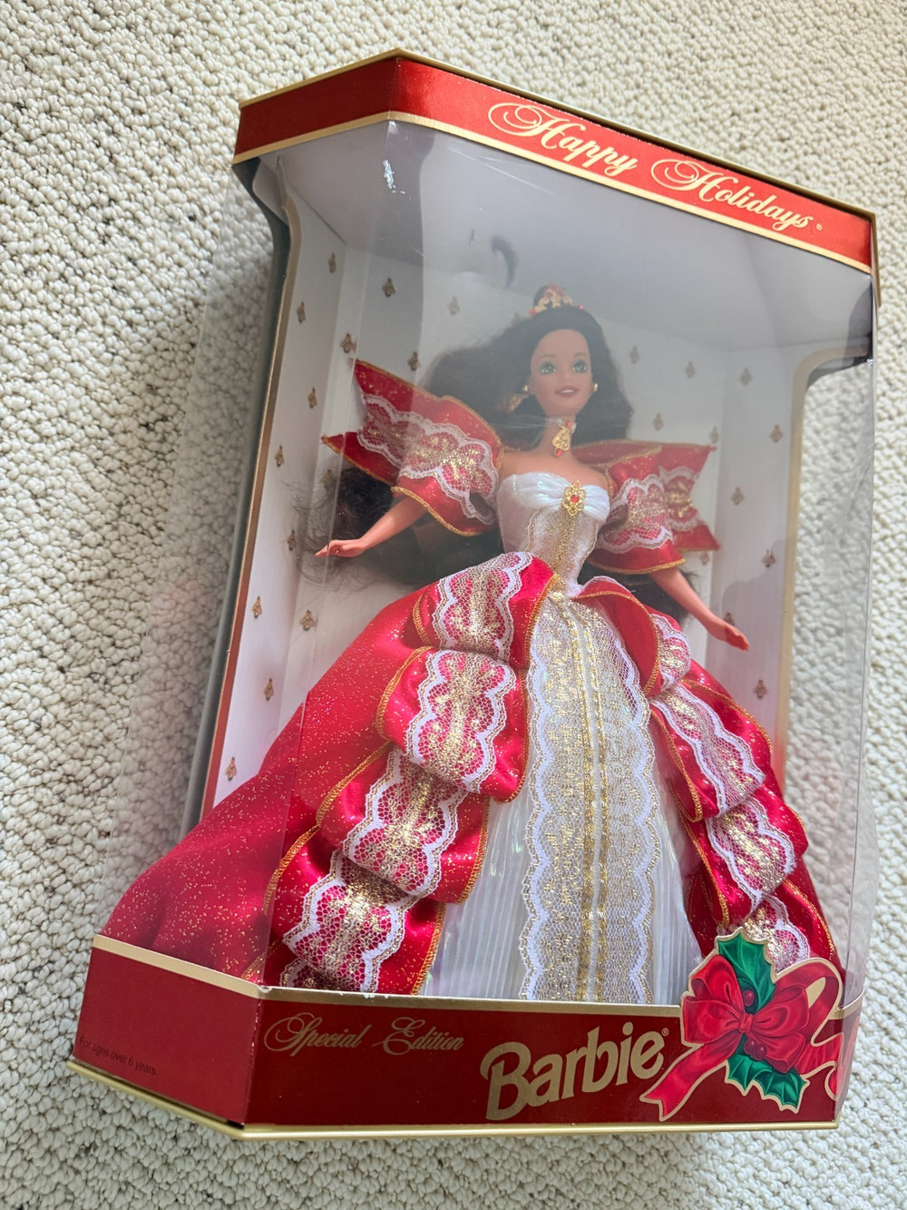 Vintage 1997 Happy Holidays Barbie 10th Anniversary Special Edition NRFB 17832
